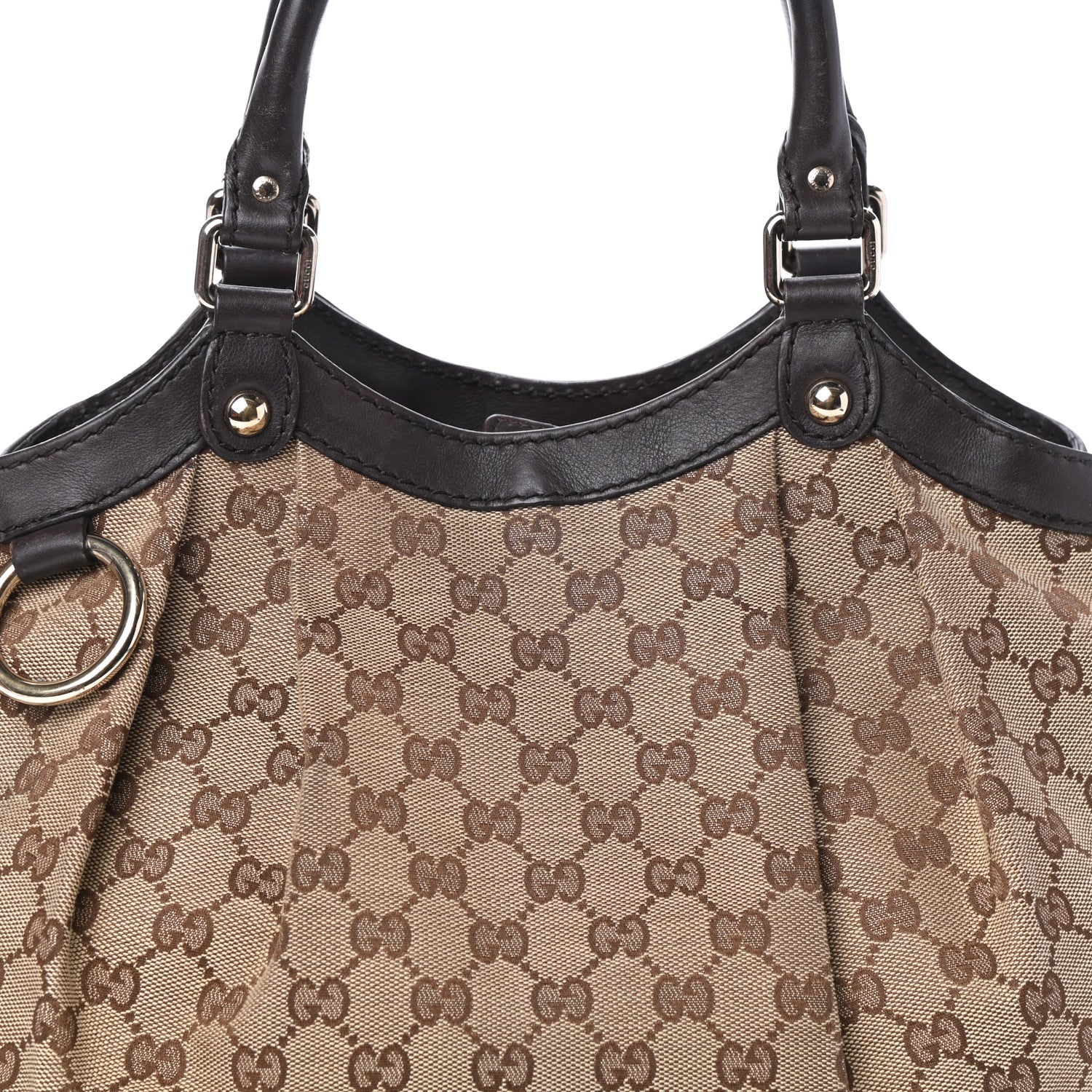 Gucci Monogram Medium Sukey Tote Dark Brown 7 of 10
