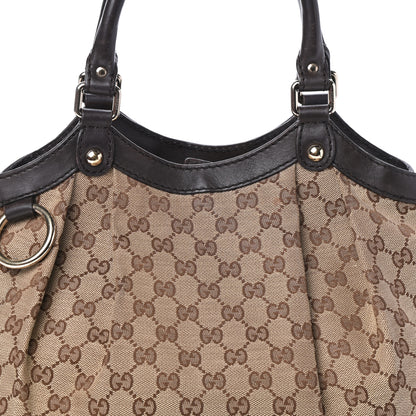 Gucci Monogram Medium Sukey Tote Dark Brown 7 of 10