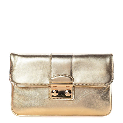 Louis Vuitton Metallic Lambskin SC Slim Clutch Gold 1 of 11