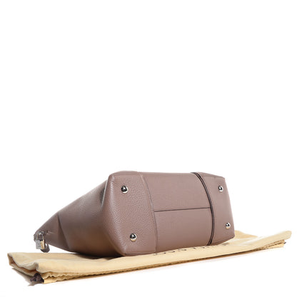 Louis Vuitton Taurillon Soft Lockit MM Taupe Petale 4 of 7