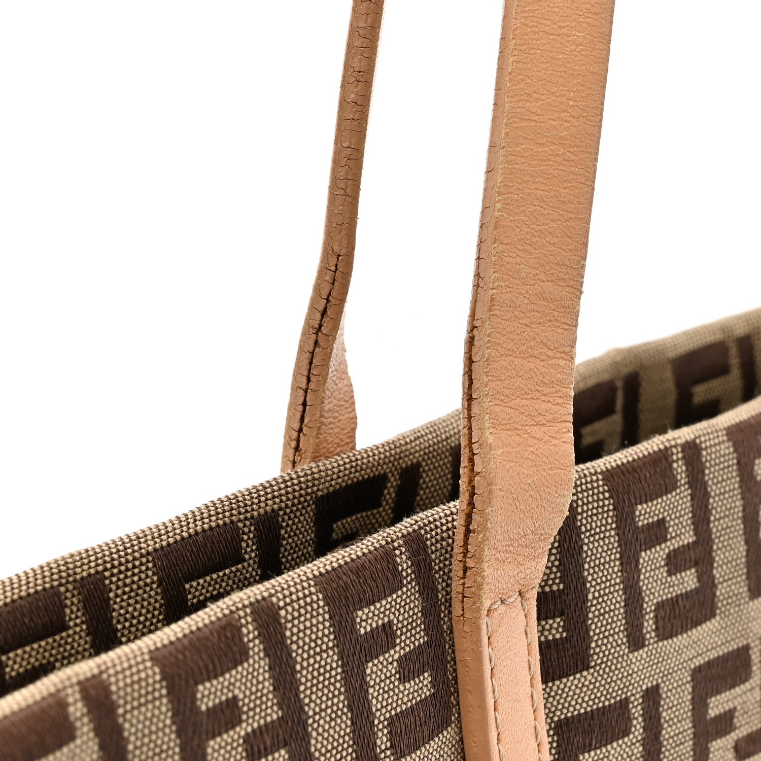 Fendi Zucchino Shopping Tote Beige 11 of 15