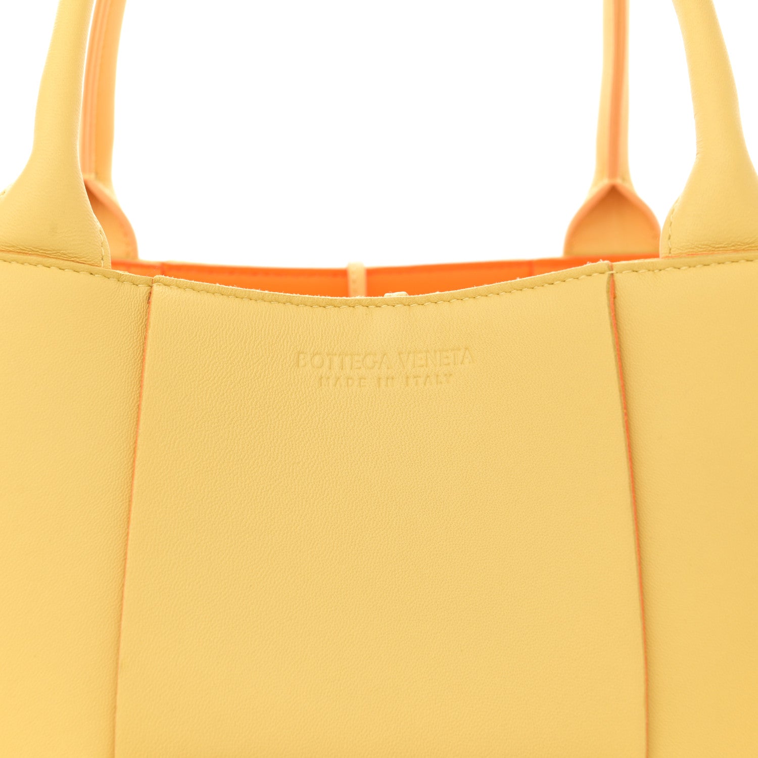 Bottega Veneta Nappa Maxi Intrecciato Medium Arco Tote Butter Tangerine Gold 8 of 14