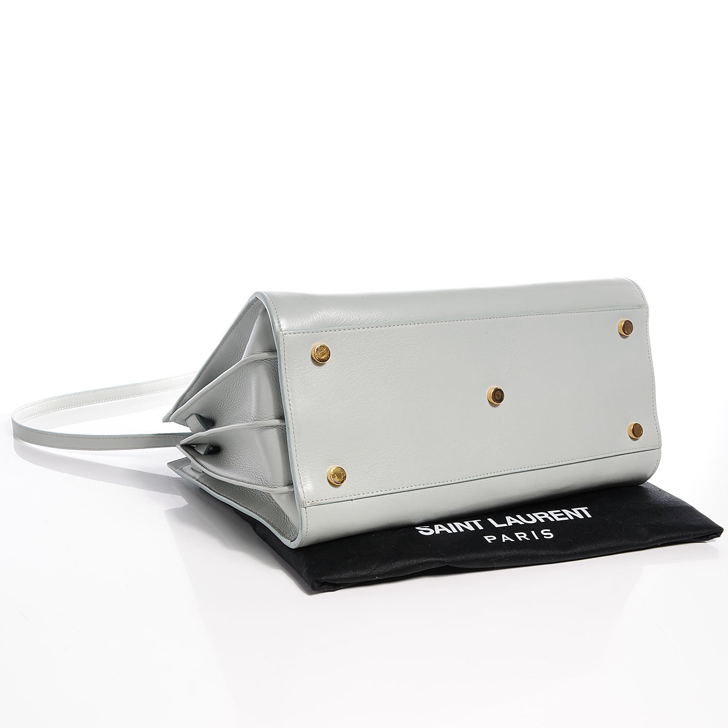 Saint Laurent Grained Calfskin Small Sac De Jour Powder Blue 4 of 8