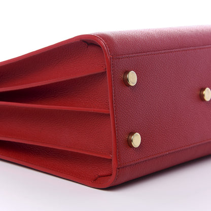 Saint Laurent Grained Calfskin Baby Sac De Jour Lipstick Red 6 of 8