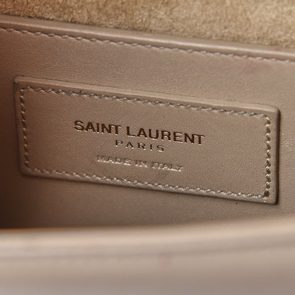 Saint Laurent Calfskin Small Classic Monogram Kate Tassel Satchel Dark Beige 9 of 10