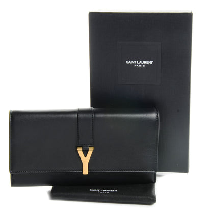 Saint Laurent Leather Classic Y Wallet Black 5 of 8