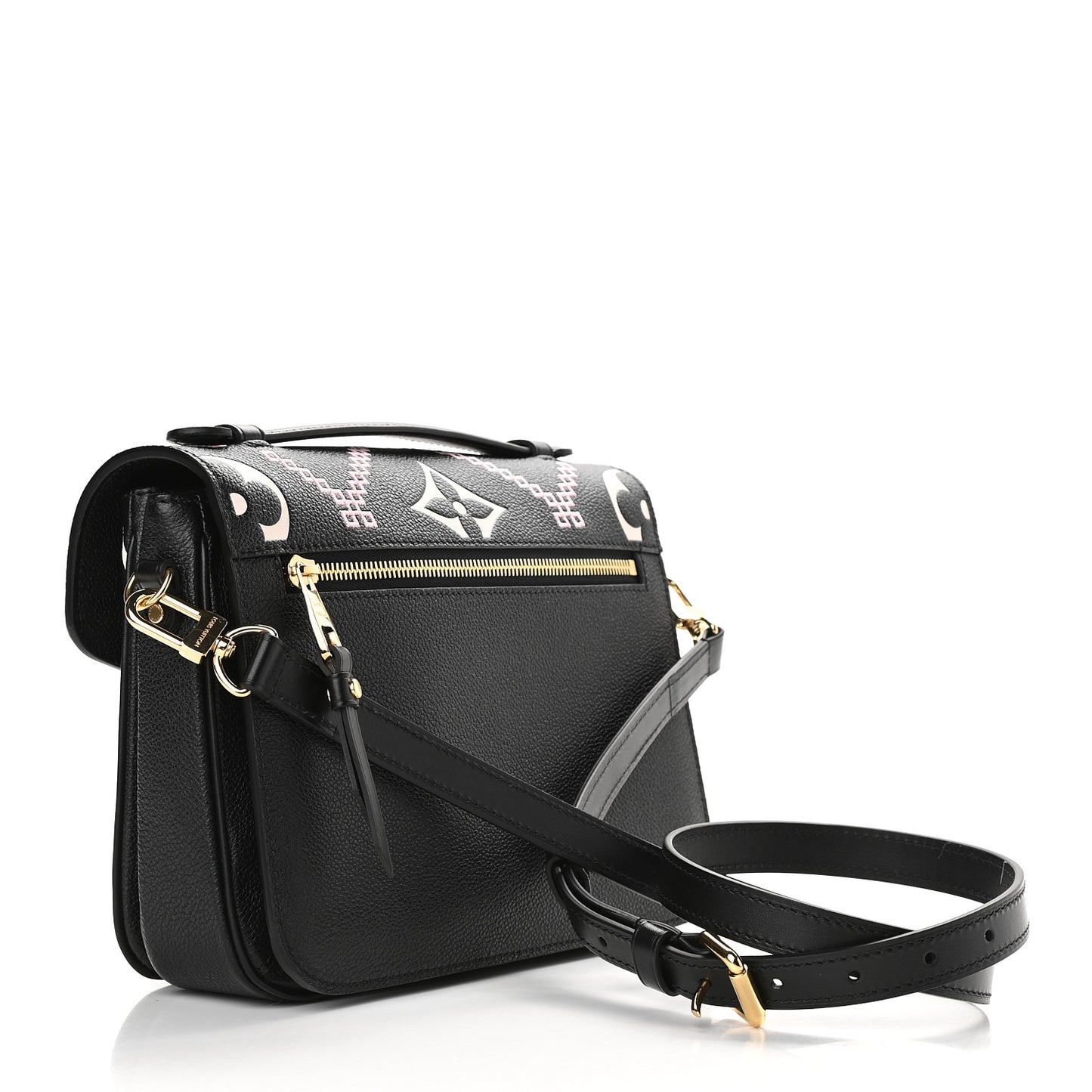Empreinte Monogram Giant Broderies Pochette Metis Black