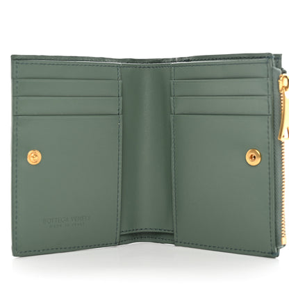 Bottega Veneta Nappa Intrecciato Bifold Zip Wallet Aloe 5 of 8