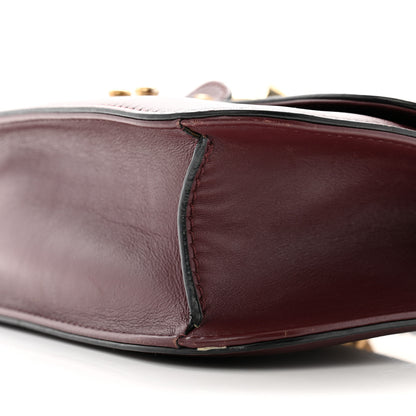 Valentino Garavani Vitello Medium Glam Lock Rockstud Flap Rubin 9 of 11