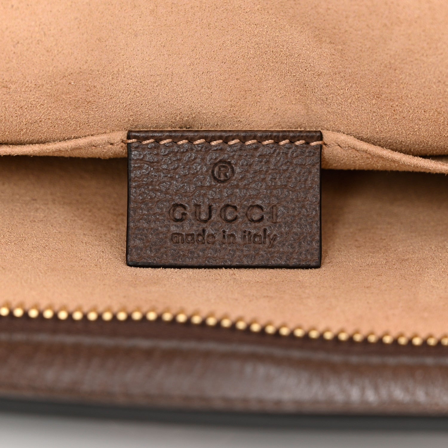 Gucci GG Supreme Monogram Web Ophidia Pouch Brown 6 of 7