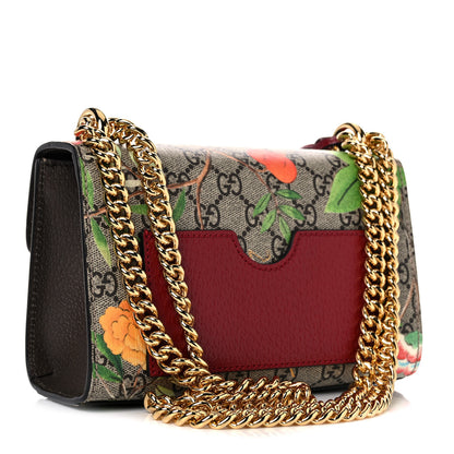 Gucci GG Supreme Monogram Tian Small Padlock Shoulder Bag Beige Multicolor New Acero 3 of 13