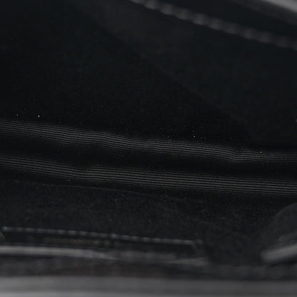 Saint Laurent Calfskin Y Quilted Monogram Monochrome Toy Loulou Crossbody Bag Black 6 of 11