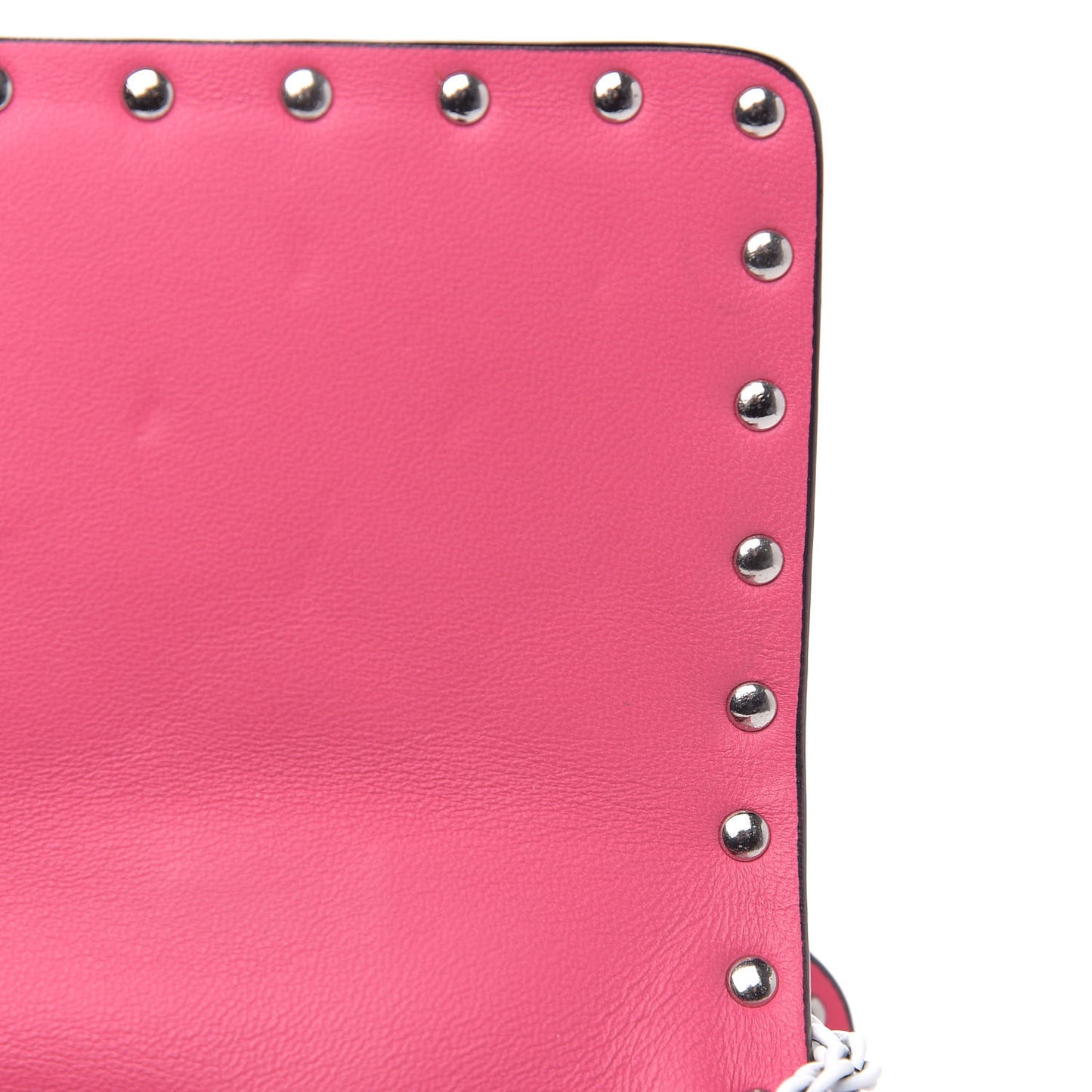Lambskin Medium Free Rockstud Spike Shoulder Bag Shadow Pink