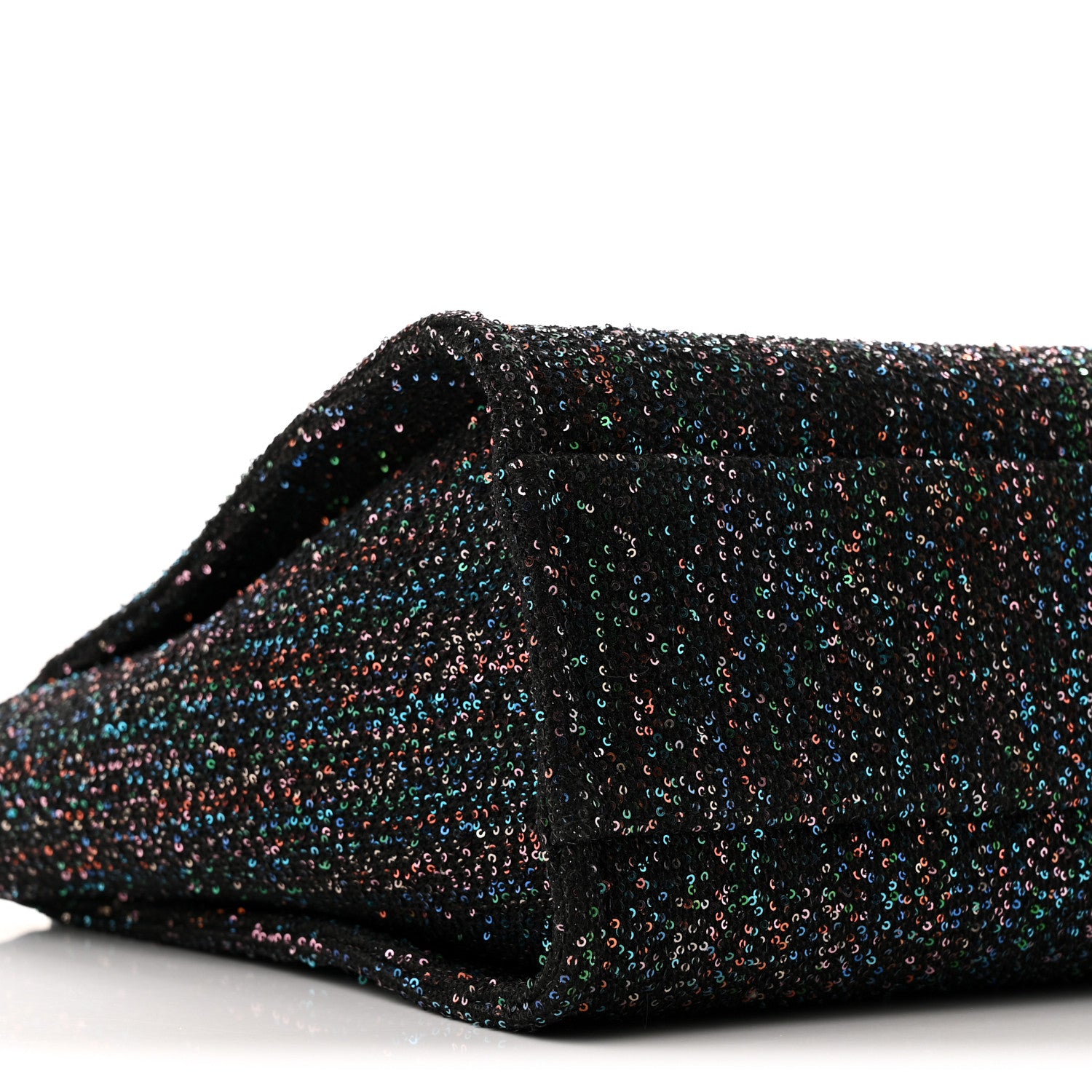Chanel Calfskin Sequin Small Deauville Tote Black 9 of 10