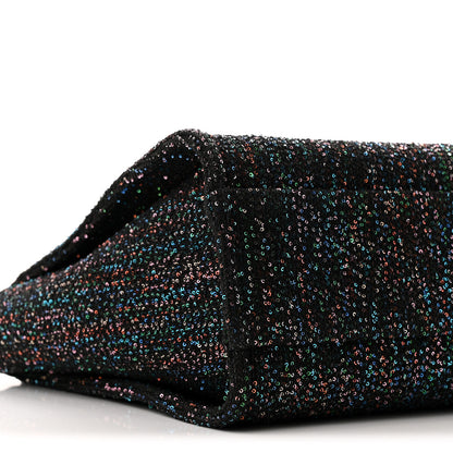 Chanel Calfskin Sequin Small Deauville Tote Black 9 of 10