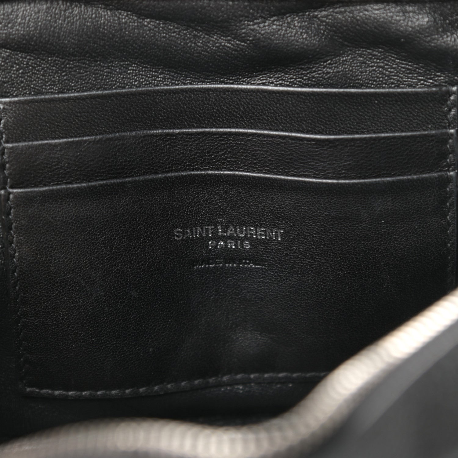 Saint Laurent Grain De Poudre Matelasse Monogram Mini Lou Camera Bag Black 6 of 11