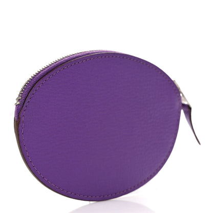 Hermes Chevre Mysore Evelyne Coin Purse Parma 3 of 7