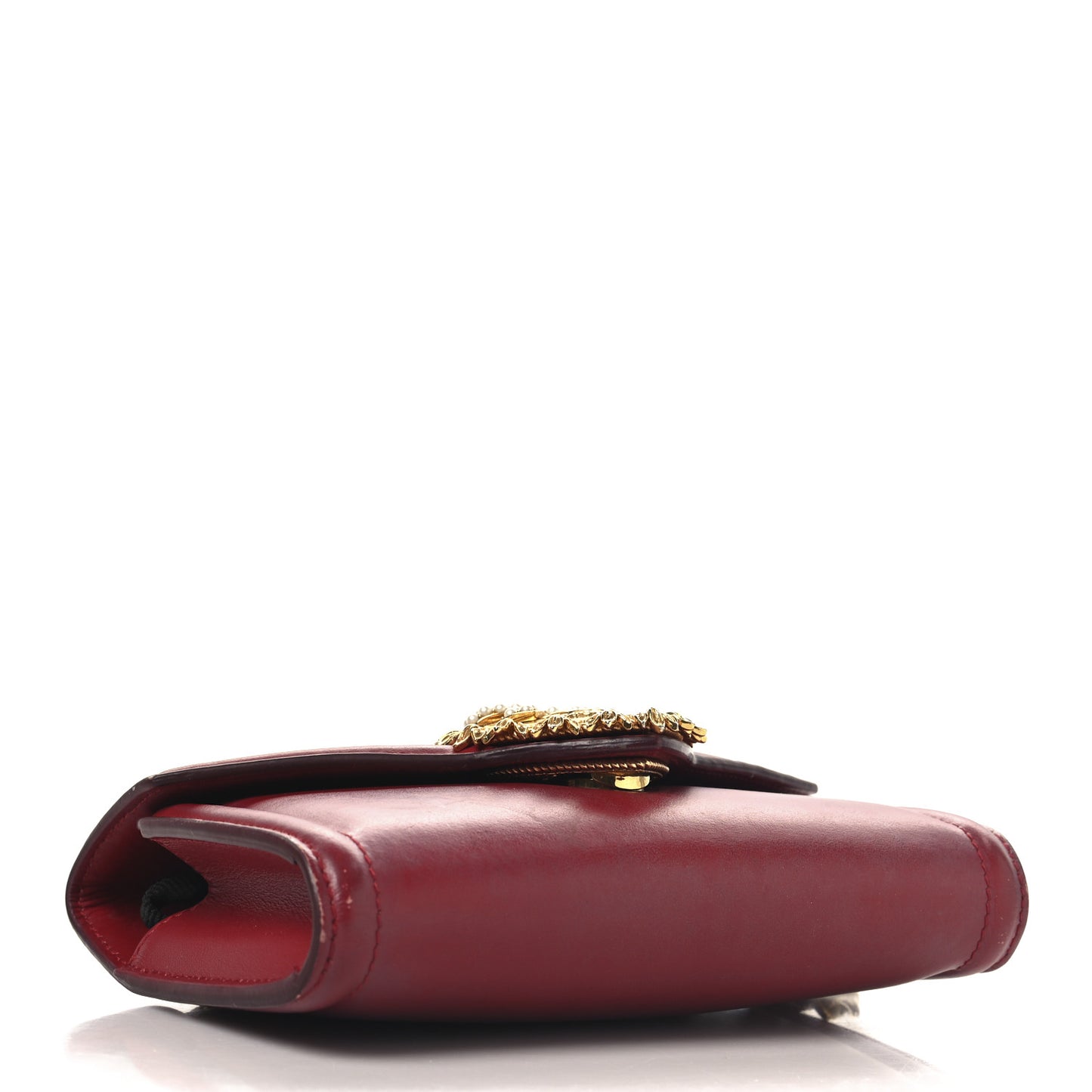 Smooth Calfskin Mini Devotion Crossbody Bag Rosso Papavero