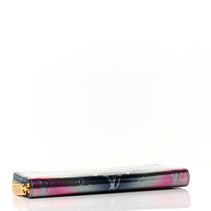 Louis Vuitton Metallic Vernis Degrade Zippy Wallet Blue Pink 4 of 8