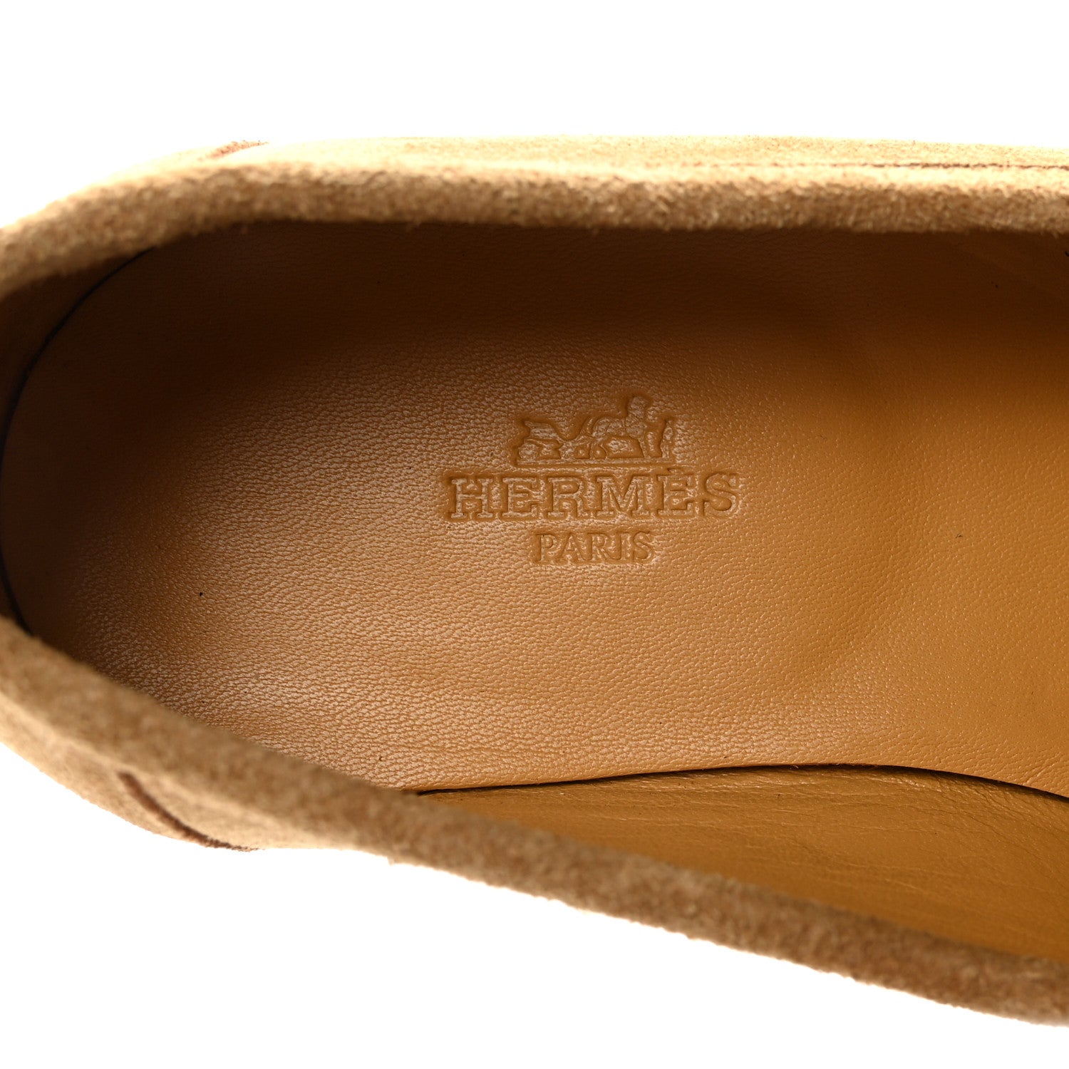 Hermes Suede Goatskin Paris Loafers 39 Marron Havane 8 of 10