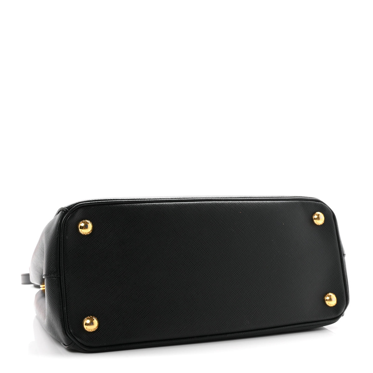 Saffiano Small Galleria Double Zip Tote Black