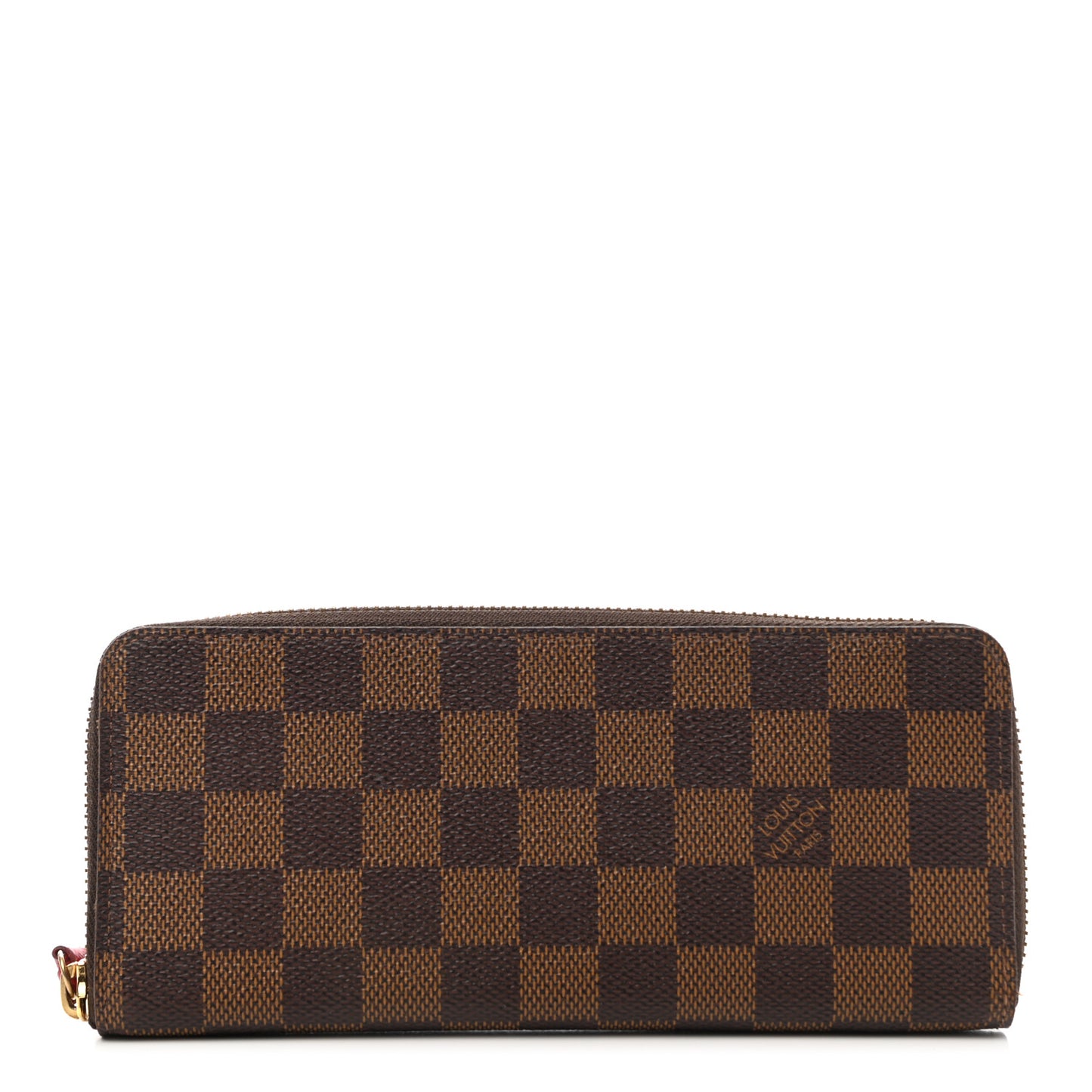 Damier Ebene Clemence Wallet Cherry