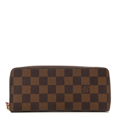 Louis Vuitton Damier Ebene Clemence Wallet Cherry 1 of 10