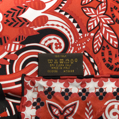 Louis Vuitton Silk LV Bandana Scarf Coquelicot 2 of 4