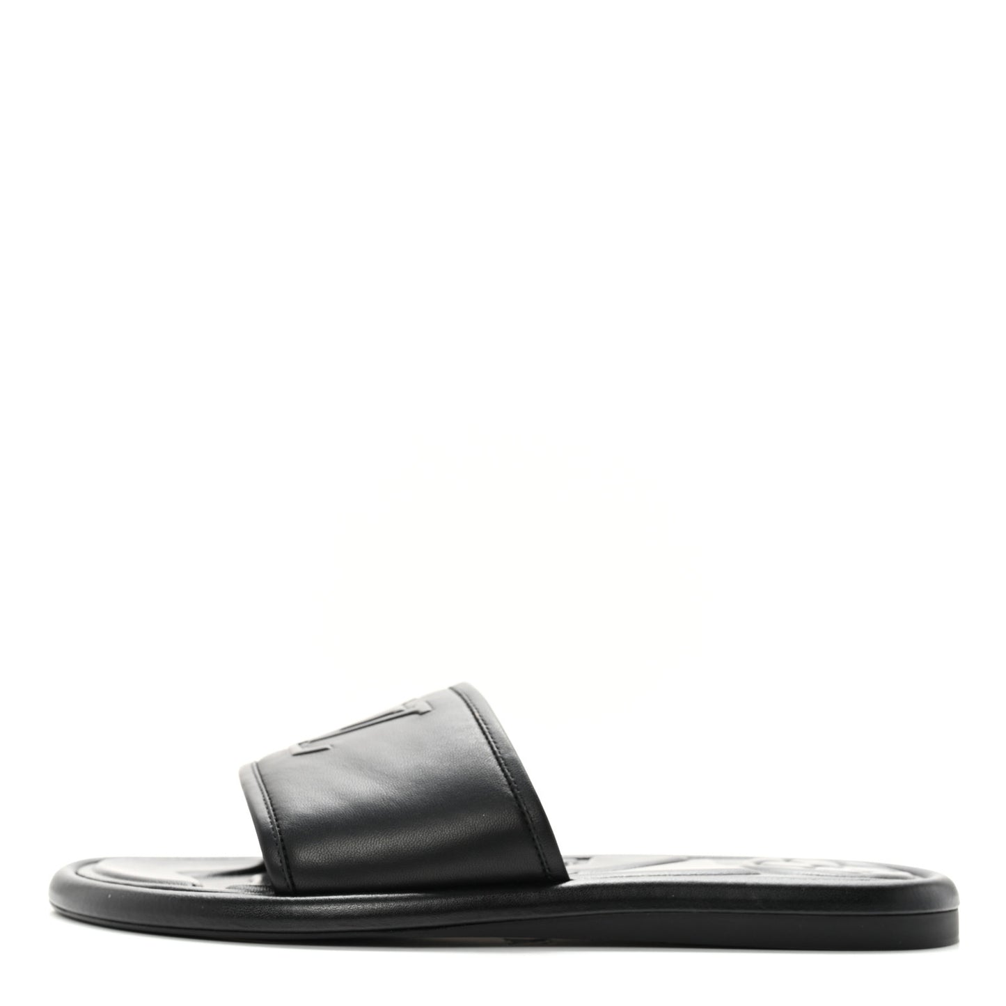 Lambskin Magnetic Flat Mule 36 Black
