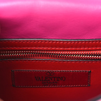 Valentino Garavani VALENTINO GARAVANI Lambskin Stripe Intarsia Medium Rockstud Spike Shoulder Bag Multicolor 6 of 8