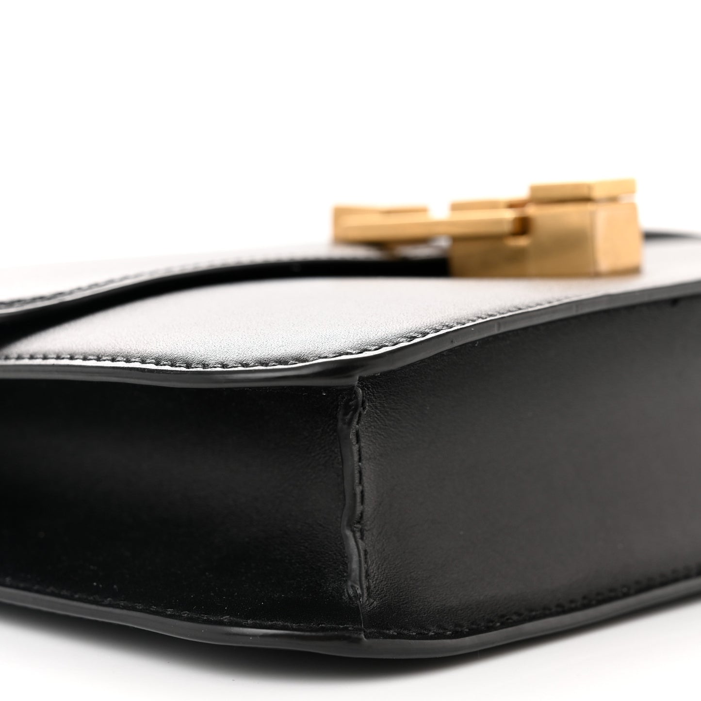 Smooth Calfskin Le Carre Satchel Black