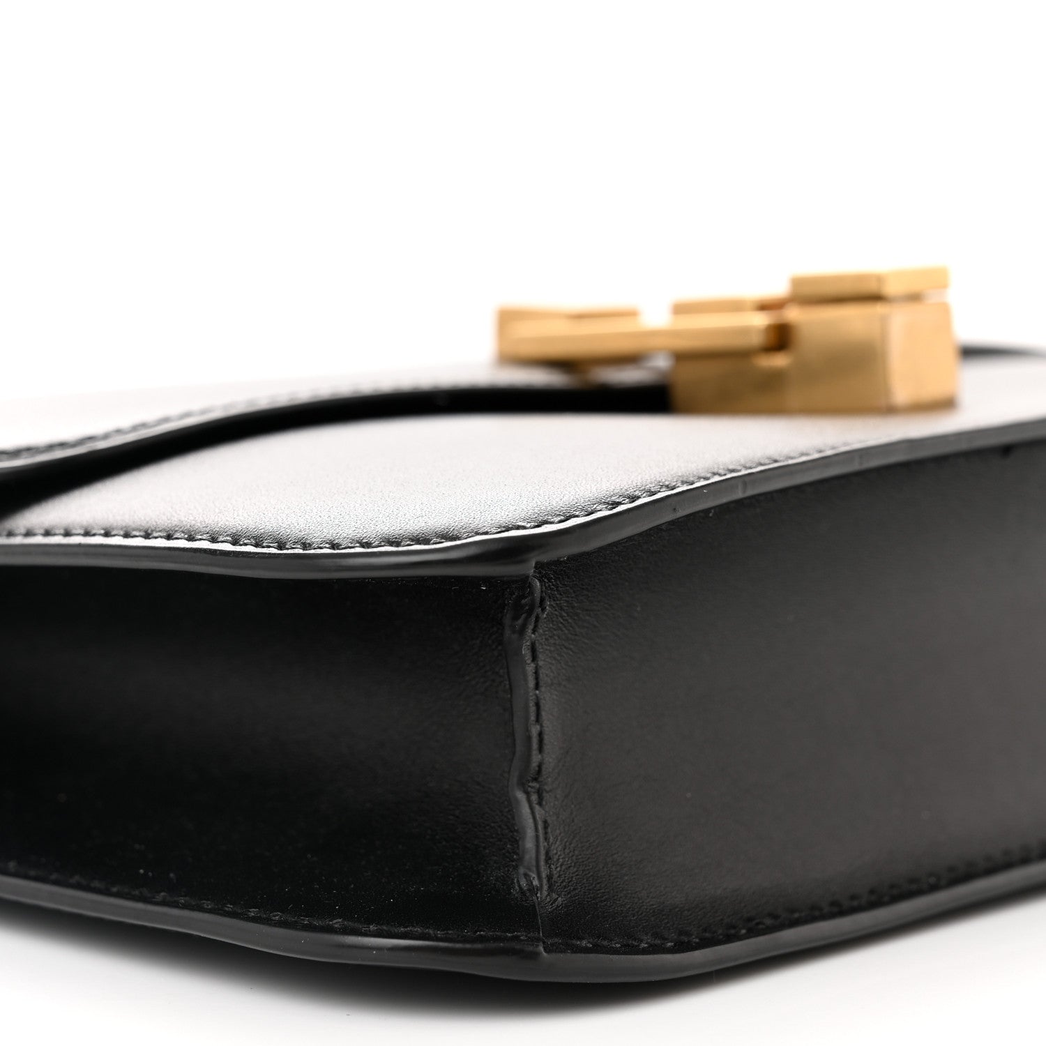 Saint Laurent Smooth Calfskin Le Carre Satchel Black 9 of 10