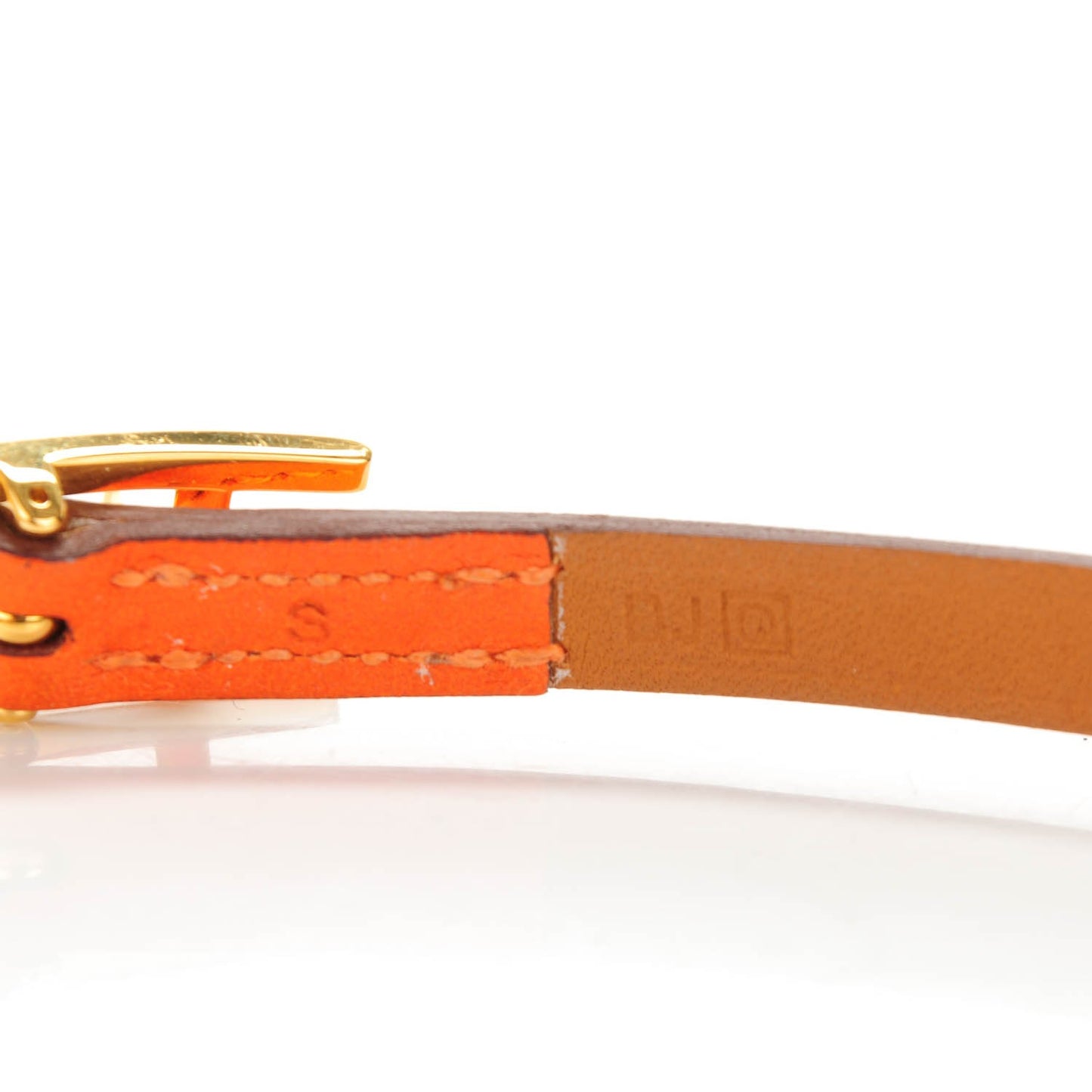 Tadelakt Hapi 3MM Triple Tour Wrap Bracelet Small Orange