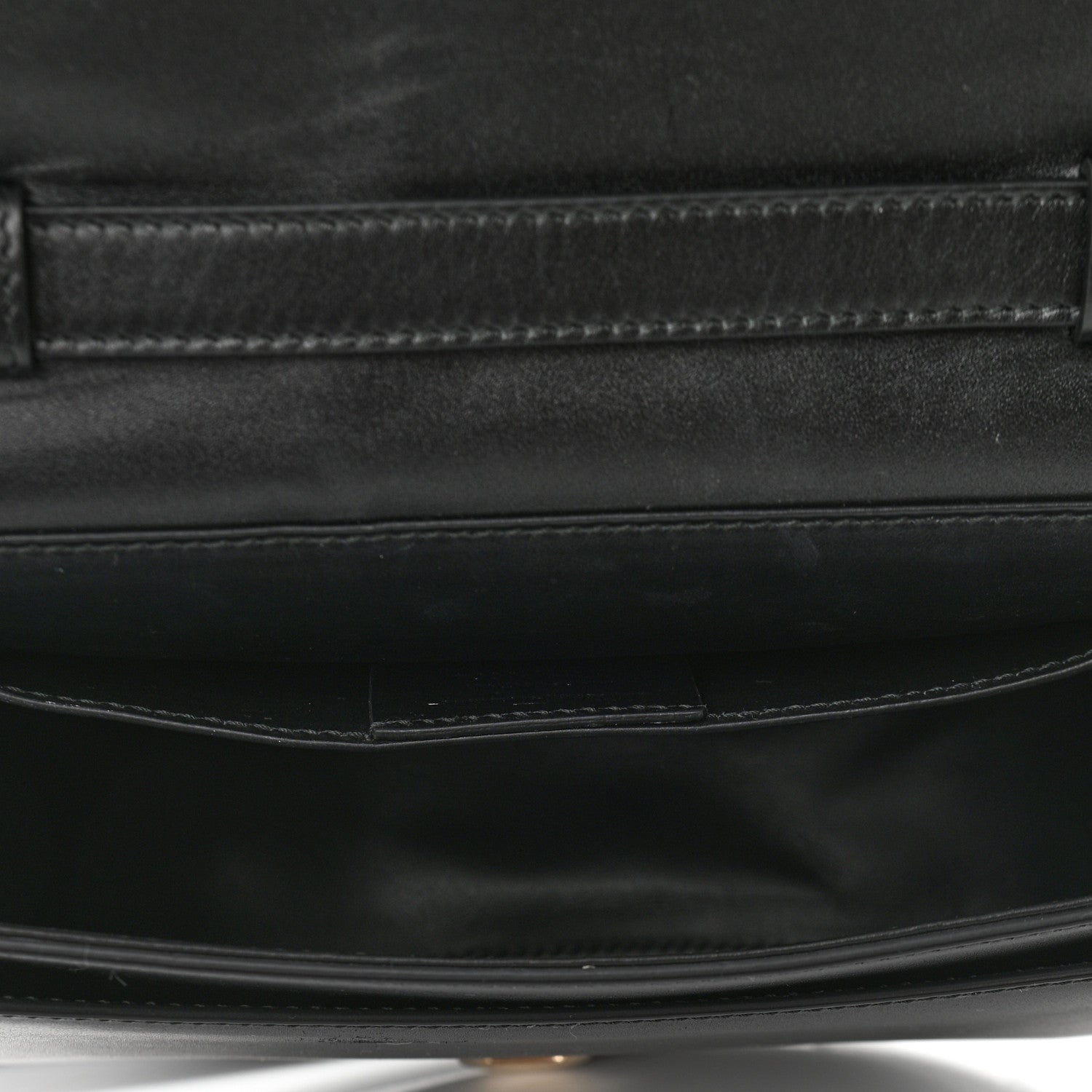 Salvatore Ferragamo Calfskin Large Vela Flap Bag Black 5 of 9