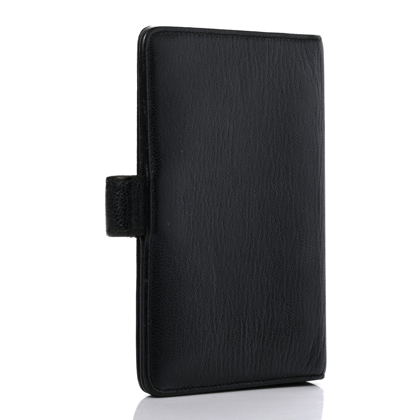 Goatskin Small Ring Agenda Planner Black