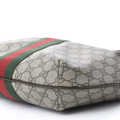 Gucci GG Supreme Monogram Web Small Ophidia Half Moon Hobo Brown 8 of 15