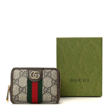 Gucci GG Supreme Monogram Web Ophidia Playing Card Case Beige New Acero 10 of 10