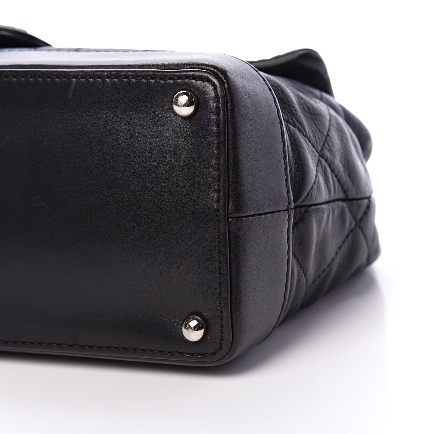 Calfskin Quilted VIP Flap Black