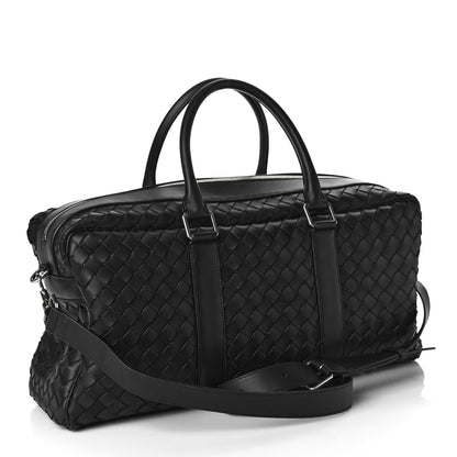Bottega Veneta Nappa Intrecciato Duffle Bag Black 3 of 11