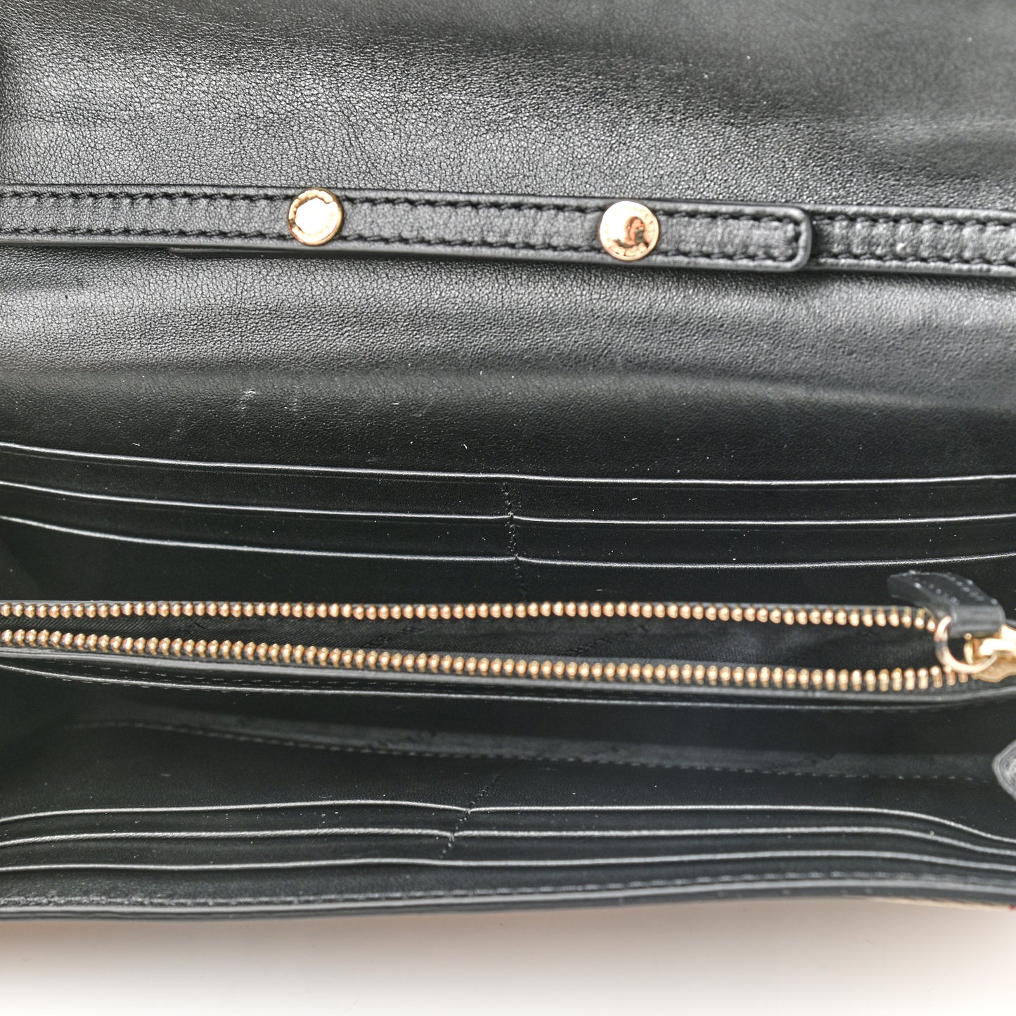 Calfskin House Check Henley Wallet On Chain Black