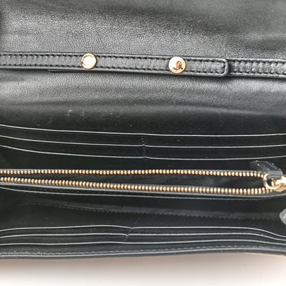 Burberry Calfskin House Check Henley Wallet On Chain Black 5 of 10