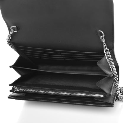 Gucci Suede Mini Dionysus Chain Wallet Black 5 of 8