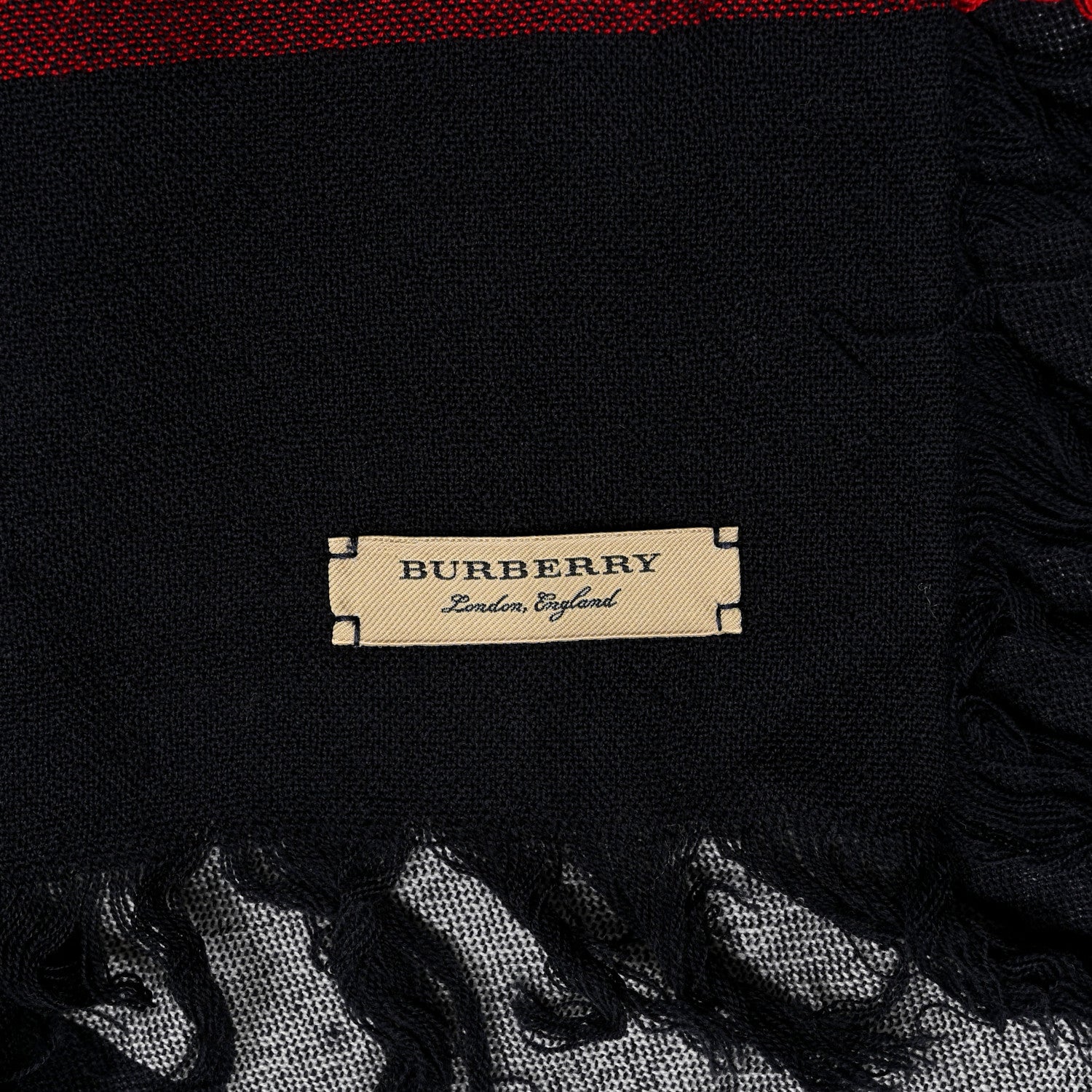 Burberry Merino Wool Check Square Scarf Navy 3 of 4