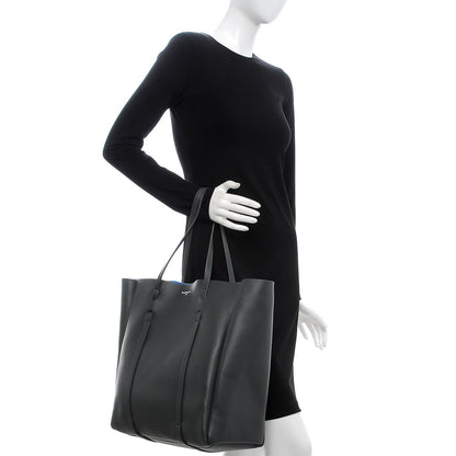 Balenciaga Veau Baltimore Double Sided Medium Everyday Tote Gris Fossile Bleu Turquoise 2 of 9