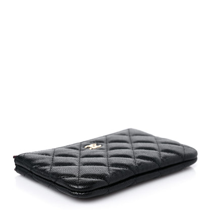 Chanel Caviar Quilted Small Cosmetic Case Black 4 of 9