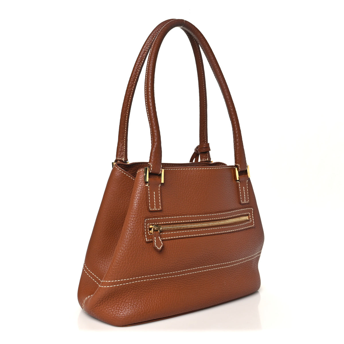 Odessa Calfskin Mini Globe Shoulder Bag Brown
