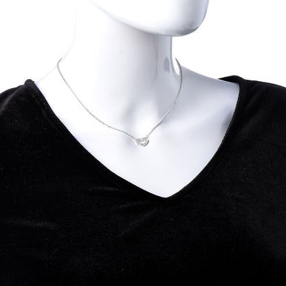 Cartier 18K White Gold Diamond Small Hearts and Symbols Pendant Necklace 2 of 5