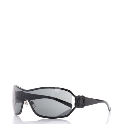 Chanel Swarovski Crystal Camellia CC Sunglasses 4164-B Black 1 of 8