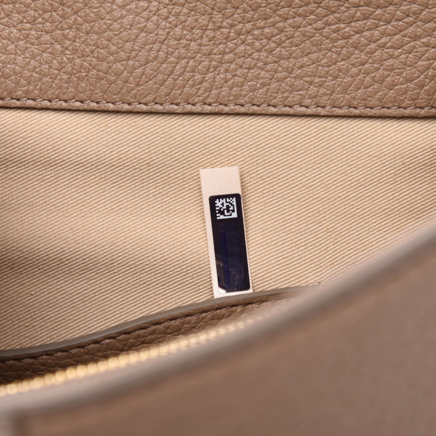 Grained Deerskin Shiny Calfskin Large Aby Day Shoulder Bag Motty Grey