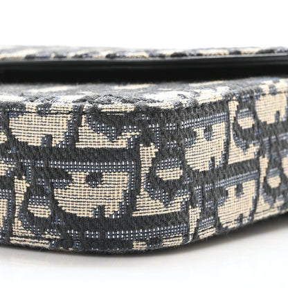 Christian Dior Oblique Saddle Chain Pouch Blue 9 of 9